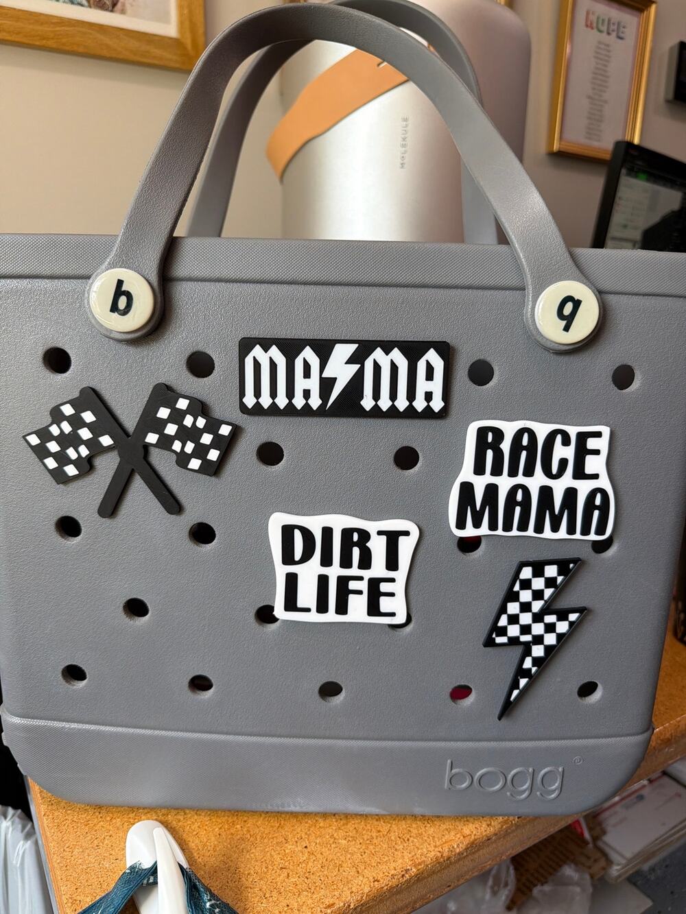 Lot of 5 Slightly Imperfect Dirt Bike Racing Bogg Bag Charns